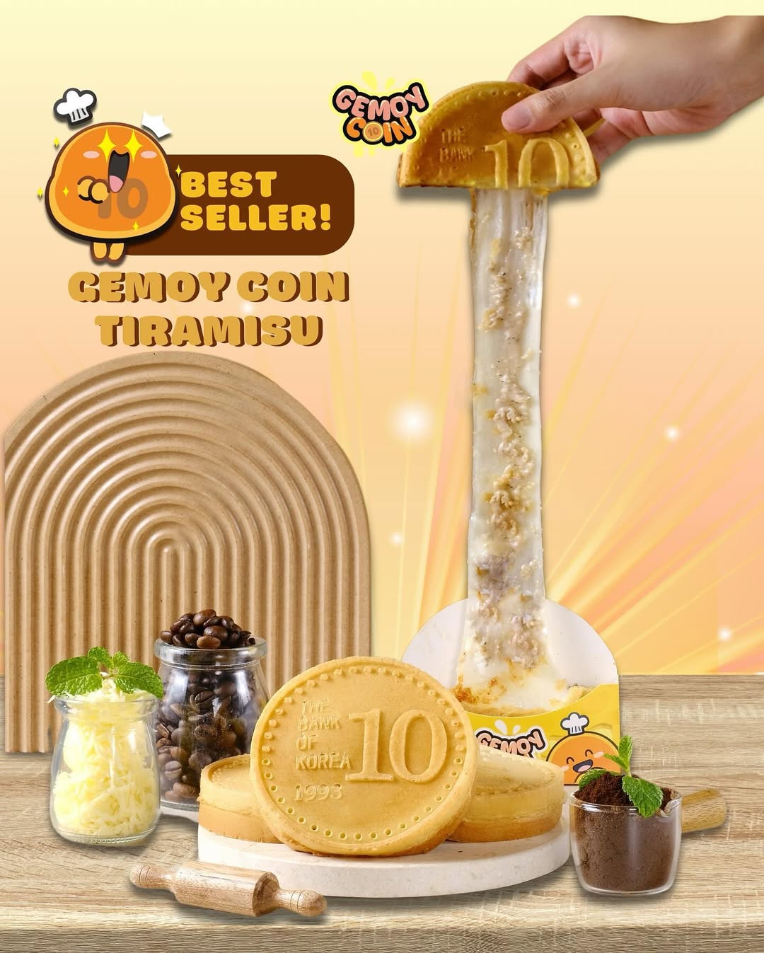 Rasa Tiramisu cuman ada di Gemoy Coin!!🌟🇰🇷 #gemoycoin #coincheese #pamulang